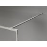 Mexen Kioto-F Duschwand Walk-in mit Rahmen 120 x 202 cm, Frost 8 mm, gebürsteter Nickel - 800-120-104-97-30