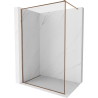 Mexen Kioto-F dušisein Walk-in raamiga 90 x 202 cm, läbipaistev 8 mm, roosa kuld - 800-090-104-60-00
