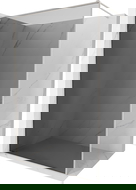 Mexen Kioto-F Duschwand Walk-in mit Rahmen 120 x 202 cm, Graphit 8 mm, gebürstetes Nickel - 800-120-104-97-40