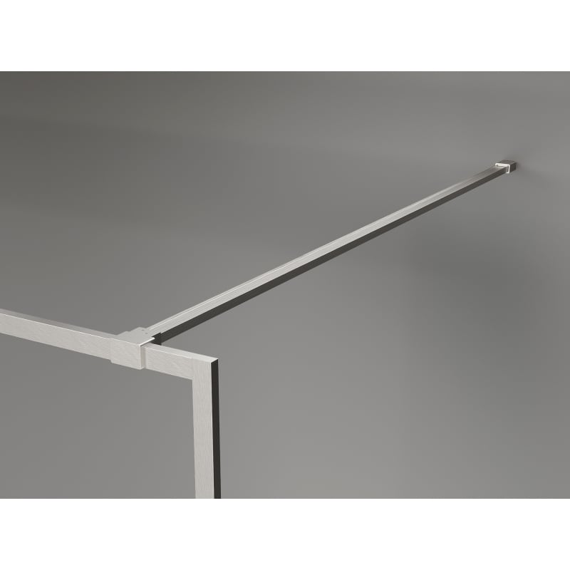 Mexen Kioto-F dušisein Walk-in raamiga 90 x 202 cm, grafiit 8 mm, harjatud nikkel - 800-090-104-97-40