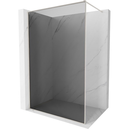 Mexen Kioto-F dušinurga Walk-in raamiga 130 x 202 cm, grafiit 8 mm, harjatud nikkel - 800-130-104-97-40
