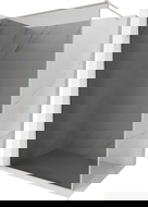 Mexen Kioto-F Walk-In-Duschwand mit Rahmen 130 x 202 cm, graphit 8 mm, gebürsteter Nickel - 800-130-104-97-40