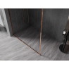 Mexen Kioto-F dušinurk Walk-in raamiga 105 x 202 cm, läbipaistev 8 mm, roosa kuld - 800-105-104-60-00