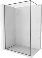 Mexen Kioto-F Walk-in Shower Panel with Frame 180 x 202 cm, Transparent 8 mm, Gun Metal - 800-180-104-95-00
