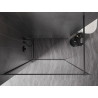 Mexen Kioto-F Walk-in tuš stijena s okvirom 130 x 202 cm, prozirno 8 mm, metalik sivi - 800-130-104-95-00