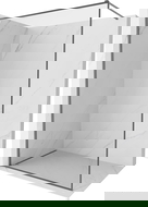 Mexen Kioto-F Πάνελ ντους Walk-in με πλαίσιο 160 x 202 cm, διαφανές 8 mm, gun metal