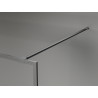Mexen Kioto-F Walk-in tuš stijena s okvirom 130 x 202 cm, prozirno 8 mm, metalik sivi - 800-130-104-95-00