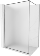Mexen Kioto-F zidni paravan Walk-in s okvirom 90 x 202 cm, matirano 8 mm, tamno siva - 800-090-104-95-30