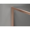 Mexen Kioto-F Duschwand Walk-in mit Rahmen 120 x 202 cm, transparent 8 mm, gebürstetes Kupfer - 800-120-104-65-00