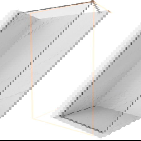 Mexen Kioto-F Παραβάν ντους Walk-in με πλαίσιο 135 x 202 εκ., διαφανές 8 χιλ.,