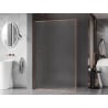Mexen Kioto-F Duschwand Walk-in mit Rahmen 90 x 202 cm, Frost 8 mm, gebürstetes Kupfer - 800-090-104-65-30