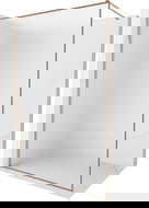 Mexen Kioto-F panel de ducha Walk-in con marco 100 x 202 cm, escarcha 8 mm, cobre cepillado - 800-100-104-65-30