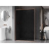 Mexen Kioto-F dušisein Walk-in raamiga 90 x 202 cm, grafiit 8 mm, harjatud vask - 800-090-104-65-40