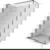 Mexen Kioto-F Douchewand Walk-in met Frame 70 x 202 cm, transparant 8 mm, zwart - 800-070-104-70-00