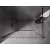 Mexen Kioto-F Duschwand Walk-in mit Rahmen 70 x 202 cm, transparent 8 mm, schwarz - 800-070-104-70-00