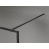 Mexen Kioto-F Duschwand Walk-in mit Rahmen 70 x 202 cm, transparent 8 mm, schwarz - 800-070-104-70-00