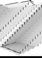 Mexen Kioto-F paroi de douche Walk-in avec cadre 115 x 202 cm, transparent 8 mm, noir - 800-115-104-70-00