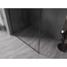 Mexen Kioto-F dušisein Walk-in raamiga 150 x 202 cm, läbipaistev 8 mm, must - 800-150-104-70-00