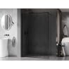 Mexen Kioto-F dušisein Walk-in raamiga 150 x 202 cm, läbipaistev 8 mm, must - 800-150-104-70-00