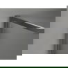 Mexen Kioto-F Duschwand Walk-in mit Rahmen 85 x 202 cm, transparent 8 mm, gebürstet gun gray - 800-085-104-66-00