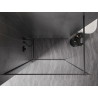Mexen Kioto-F Dušisein Walk-in raamiga 130 x 202 cm, läbipaistev 8 mm, pintseldatud gun metal hall - 800-130-104-66-00