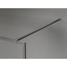 Mexen Kioto-F tuš stijena Walk-in s okvirom 180 x 202 cm, prozirna 8 mm, mat siva četkana - 800-180-104-66-00