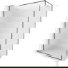 Mexen Kioto-F Duschwand Walk-in mit Rahmen 110 x 202 cm, Frost 8 mm, gun gray gebürstet - 800-110-104-66-30