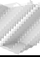 Mexen Kioto-F parete doccia walk-in con cornice 150 x 110 cm, trasparente 8 mm, bianca - 800-150-202-04-20-110