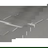 Mexen Kioto-F Duschwand Walk-in mit Rahmen 100 x 70 cm, transparent 8 mm, gebürsteter Nickel - 800-100-202-04-97-070