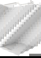 Mexen Kioto-F Paroi de douche Walk-in avec cadre 150 x 70 cm, transparent 8 mm, nickel brossé - 800-150-202-04-97-070