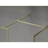 Mexen Kioto-F Dušinurk Walk-in raamiga 160 x 85 cm, läbipaistev 8 mm, kuldne harjatud - 800-160-202-04-55-085