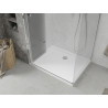 Mexen Lima foldable shower enclosure 70 x 100 cm, transparent, chrome + Flat shower tray - 856-070-100-01-00-4010