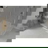 Mexen Lima opvouwbare douchecabine 100 x 110 cm, grafiet, chroom + Flat douchebak, wit - 856-100-110-01-40-4010