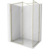 Mexen Kioto-F ścianka prysznicowa Walk-in z ramką 145 x 70 cm, transparent 8 mm, złota - 800-145-202-04-50-070