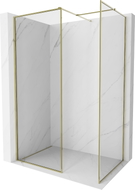Mexen Kioto-F Dušisein Walk-in raami jaotusega 160 x 70 cm, läbipaistev 8 mm, kuldne - 800-160-202-04-50-070