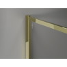 Mexen Kioto-F Staklena tuš kabina Walk-in sa okvirom 160 x 70 cm, prozirna 8 mm, zlatna - 800-160-202-04-50-070