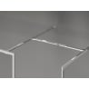Mexen Kioto-F paroi de douche Walk-in avec cadre 150 x 120 cm, transparent 8 mm, chromé - 800-150-202-04-00-120