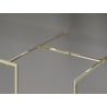 Mexen Kioto-F Duschtrennwand Walk-in mit Rahmen 90 x 80 cm, transparent 8 mm, gold - 800-090-202-04-50-080
