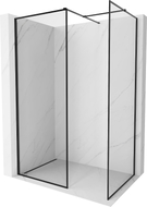Mexen Kioto-F Zidni tuš ekran Walk-in s okvirom 80 x 70 cm, proziran 8 mm, crna - 800-080-202-04-70-070