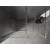 Mexen Kioto-F paroi de douche Walk-in avec cadre 140 x 110 cm, transparent 8 mm, or - 800-140-202-04-50-110