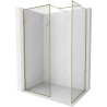 Mexen Kioto-F Zid tuš kabine Walk-in s okvirom 115 x 70 cm, prozirno 8 mm, zlatno - 800-115-202-04-50-070