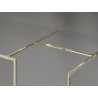 Mexen Kioto-F Zid tuš kabine Walk-in s okvirom 115 x 70 cm, prozirno 8 mm, zlatno - 800-115-202-04-50-070