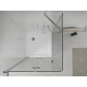 Mexen Lima folding shower cabin 70 x 70 cm, transparent, chrome + Flat shower tray - 856-070-070-01-00-4010