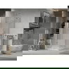 Mexen Lima opvouwbare douchecabine 70 x 70 cm, transparant, chroom + Flat douchebak - 856-070-070-01-00-4010