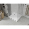 Mexen Lima folding shower cabin 70 x 70 cm, transparent, chrome + Flat shower tray - 856-070-070-01-00-4010