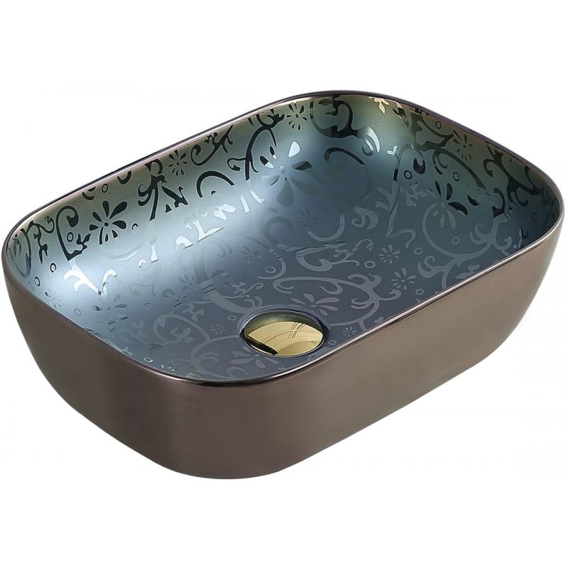 Mexen Rita opzetwastafel 45 x 32 cm, groen - 21084556