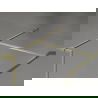 Mexen Kioto-F douchewand voor inloopdouche met frame 170 x 105 cm, transparant 8 mm, goud geborsteld - 800-170-202-04-55-105