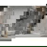 Mexen Lima Duo Duschkabine faltbar 90 x 90 cm, transparent, Chrom + Duschwanne Flat - 856-090-090-01-02-4010