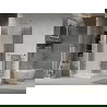 Mexen Lima Duo Duschkabine faltbar 90 x 90 cm, transparent, Chrom + Duschwanne Flat - 856-090-090-01-02-4010
