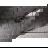 Mexen Kioto-F Duschwand Walk-in mit Rahmen 70 x 70 cm, transparent 8 mm, Roségold - 800-070-202-04-60-070